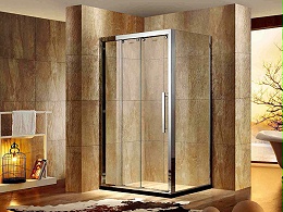 管鋼強(qiáng)不銹鋼浴室門定制案例